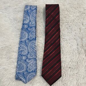 🍒 Bundle of 2 Barry Wang Silk Ties